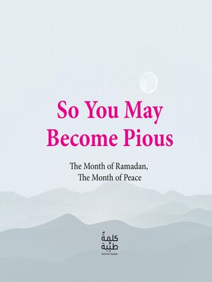 cover image of So You May Become Pious